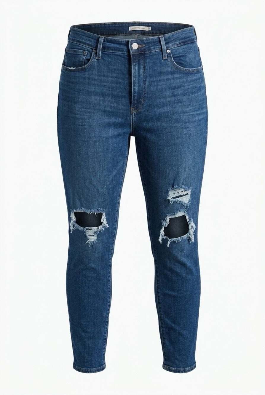 Levi's 721 High Rise Skinny Jeans Women's Size 33 Distressed